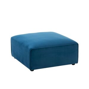 Modrý čtvercový taburet Maurice - 80*80*38 cm