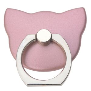 Nalepovací prsten na telefon růžová kočka