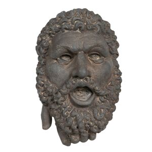 Nástěnná kameninová busta muže v antickém stylu Géraud - 29*19*42 cm