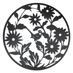 Nástěnná kovová dekorace Flowers - Ø 99 cm
