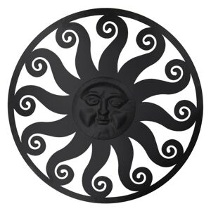 Nástěnná kovová dekorace Sun - Ø 99 cm