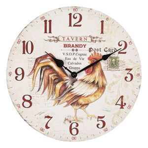 Nástěnné hodiny Tavern Brandy – Ø 34*3 cm / 1*AA