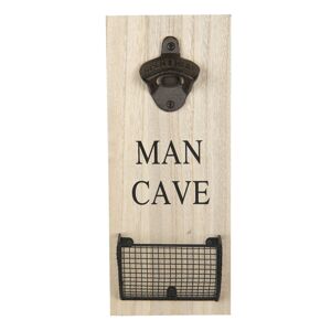 Nástěnný otvírák na láhve Man Cave - 12*5*30 cm