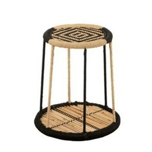 Oboustranný bambusový odkládací stolek Gigi - Ø 38*39 cm