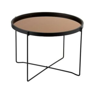 Odkládací kulatý kovový stolek Cofee - Ø59*45cm