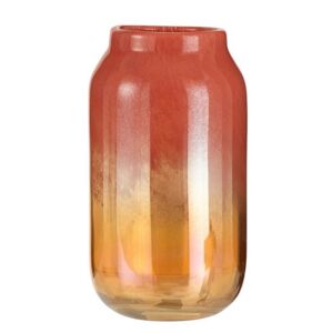 Oranžová skleněná váza Oriental orange - Ø 17*30cm