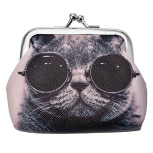 Peněženka s kočkou v brýlích - 7*9 cm