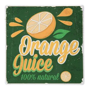 Plechová cedule Orange juice - 30*30 cm