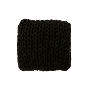 Pletený černý polštář Tricot black - 40*40 cm