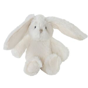 Plyšová dekorační hračka bílý zajíček Cuddly Bunny - 6*12*16cm Mars & More