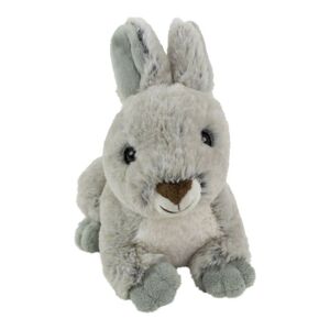 Plyšová hračka šedý králík ležící  - 21*13*15cm