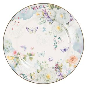Porcelánový dezertní talíř Butterfly - Ø 19*2 cm