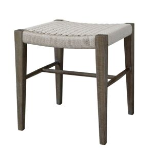 Přírodní dřevěná lavice / stolička s výpletem Limoges Stool - 44*43*48cm  Chic Antique