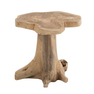 Přírodní odkládací stolek Amy z teakového dřeva - 40*38*41cm J-Line by Jolipa