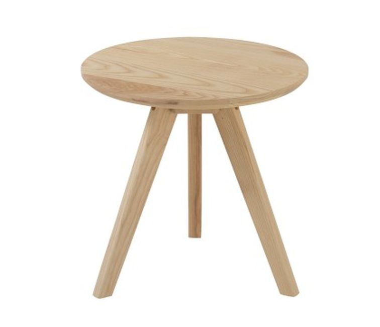 Přírodní dřevěný odkládací stolek Scandinavian - Ø 43*45cm