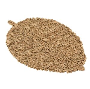 Přírodní pletené prostírání z mořské trávy ve tvaru listu - 51*2*32cm J-Line by Jolipa