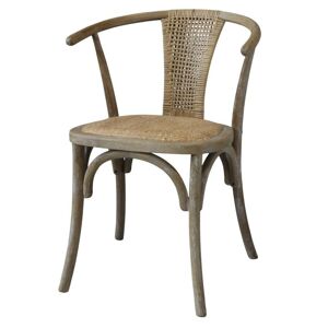 Přírodní ratanová židle s opěrkami Wicker seat - 50*45*79 cm  Chic Antique
