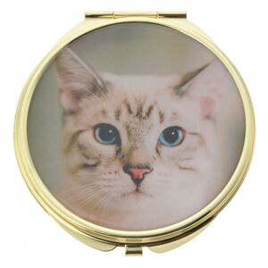 Příruční zrcátko s kočičkou - Ø 6 cm
