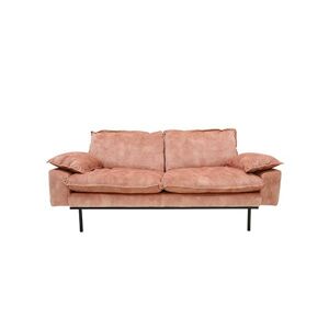 Růžová 2-místná pohovka Vintage pink-175*83*95 cm
