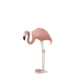 Růžová dekorace plameňák Flamingo Pink -  47*20*66cm