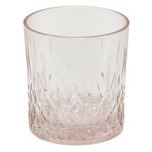 Růžová nápojová sklenička Water Pink - Ø 8*9 cm / 300 ml Clayre & Eef