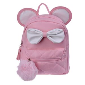Růžový batoh s ušima Thiery - 21*11*23 cm