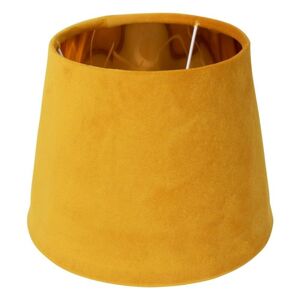 Sametové medově zlaté stínidlo se zlatým vnitřkem Honey - Ø46*25cm/ E27