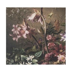 Sametový nástěnný panel s květy Florien - 45*45*1cm