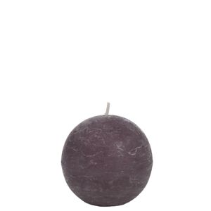 Šedá svíčka Granite koule M - Ø 7*7 cm/24h