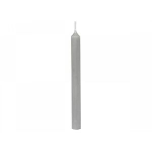 Šedá úzká svíčka Taper grey - Ø 1,2 *13cm / 2.5h Chic Antique