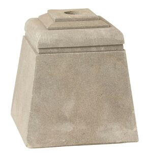 Šedý betonový stojan na slunečník Parra - 28*28*30 cm J-Line by Jolipa
