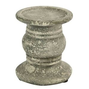 Šedý cementový svícen s patinou Kandel - Ø 11*12cm