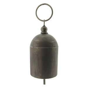 Šedý plechový zvonek -  Ø 10*20 cm