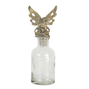 Skleněná láhev se zátkou s andělem - 7*5*17 cm