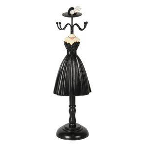 Stojánek na šperky v designu černých šatů Robe - 10*8*33 cm