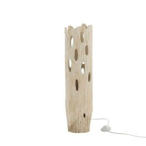 Stolní dřevěná lampa Paulownia Holes 1 -  Ø 18 * 69cm