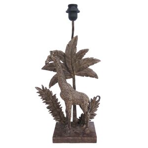 Stolní lampa bez stínidla Žirafa u palmy - 33*20*55 cm