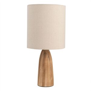 Stolní lampa s dřevěnou základnou Enyo – Ø 20*42 cm E27 / max 40W
