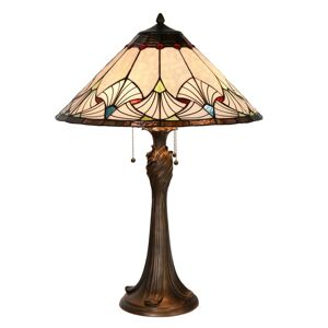 Stolní lampa Tiffany Ventilateur - Ø 51*78 cm Clayre & Eef