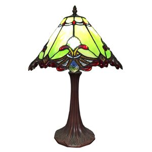 Stolní Tiffany lampa Janni - Ø 31*43 cm E27/max 1*40W Clayre & Eef