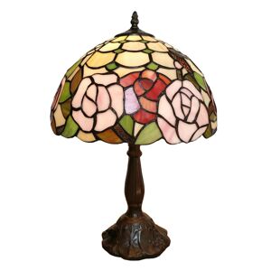 Stolní vitrážová lampa Tiffany Darline - 31*31*47 cm