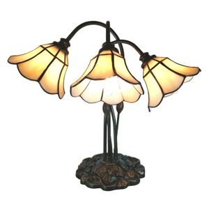 Stolní vitrážová lampa Tiffany Trois - 46*28*63 cm