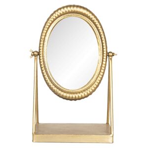 Stolní kosmetické zlaté zrcadlo - 23*13*35 cm