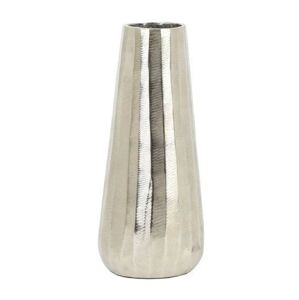 Stříbrná kovová váza Durango nickel - Ø13*29cm Light & Living