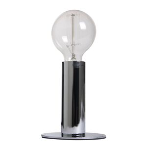 Stříbrná stolní lampička Denmark chrome - Ø 4.5*16cm/ E27