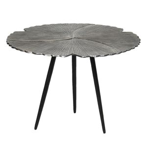 Stříbrný odkládací stolek Coquilles – Ø 59*40 cm