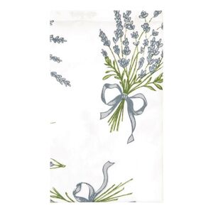 Šedý šátek s modrými květy - 80*180 cm Clayre & Eef