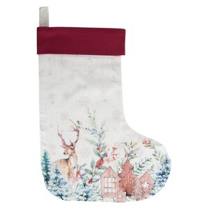 Textilní vánoční punčocha Dearly Christmas  - 30*40 cm