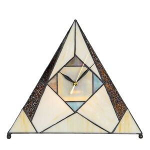 Tiffany stolní lampa / hodiny Sachaverell - 30*12*26 cm E14/max 1*25W