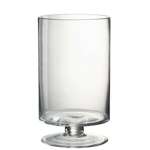 Trasparentní široká váza na nožce Glass - Ø 20*35 cm